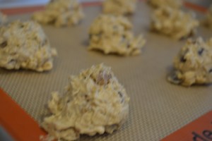 Mary's first day, oatmeal cookies 012