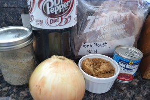 venison roast end, quail ingredients, pork roast 007