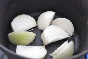 venison roast end, quail ingredients, pork roast 008